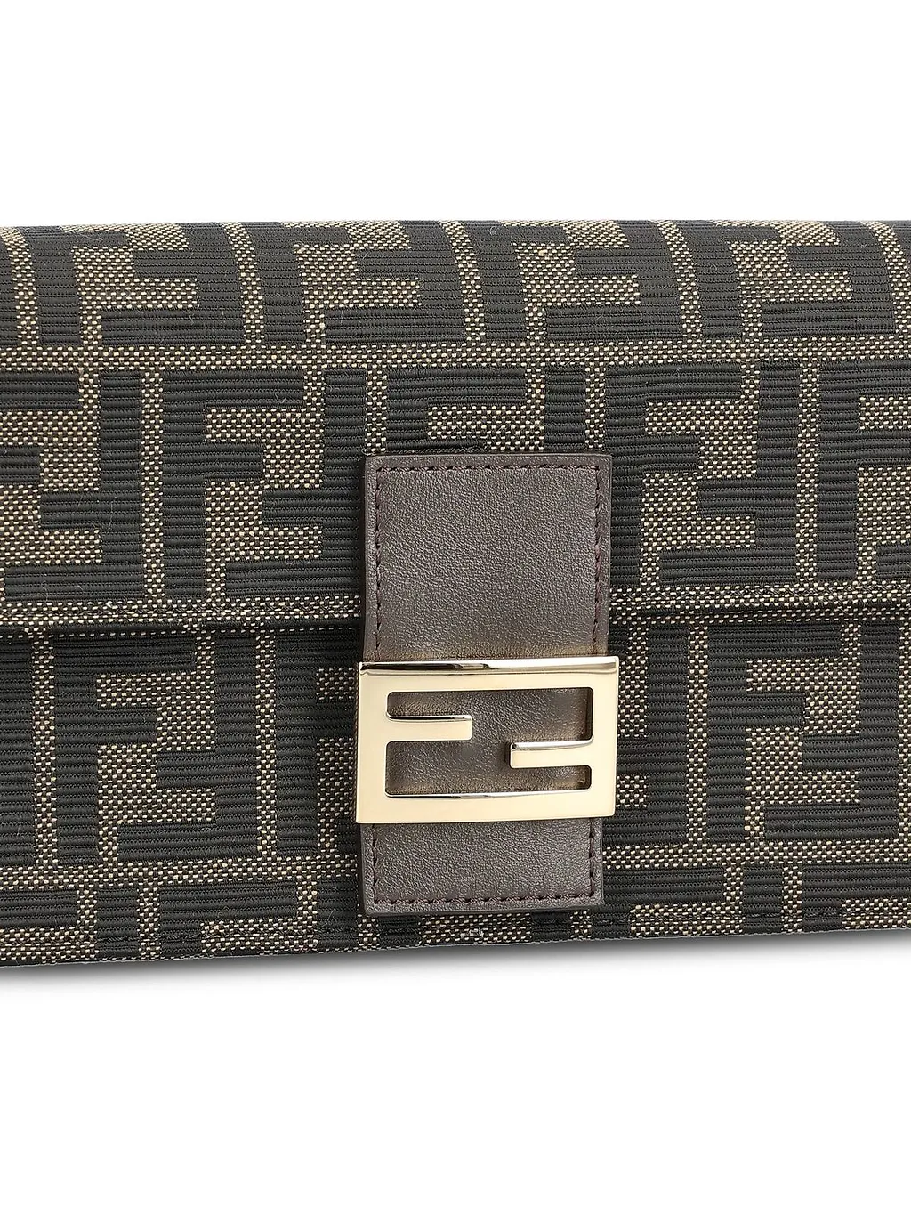 Fendi Tube Monogram Chain-Linked Wallet