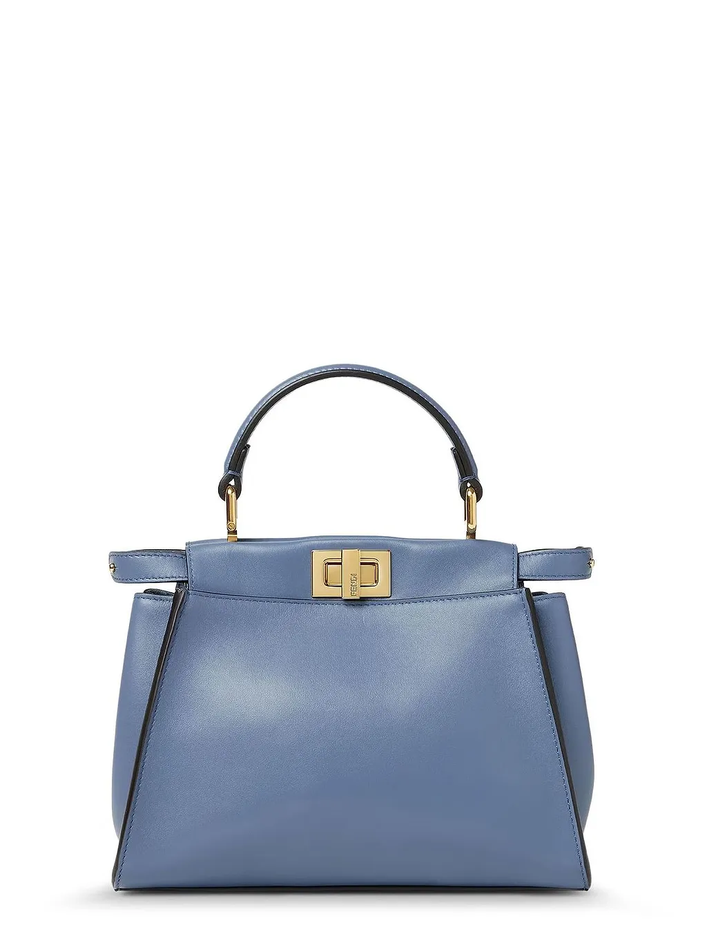 Fendi Turn-Lock Top Handle Shoulder Bag