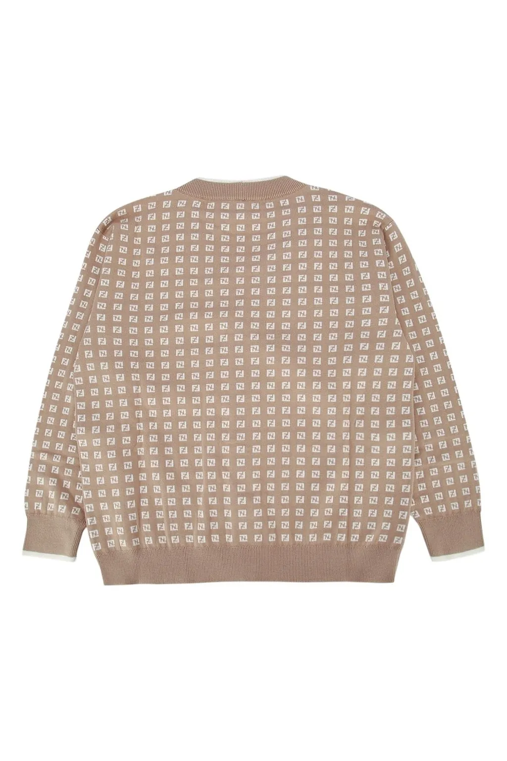 Fendi Kids V-Neck Button-Up Cardigan