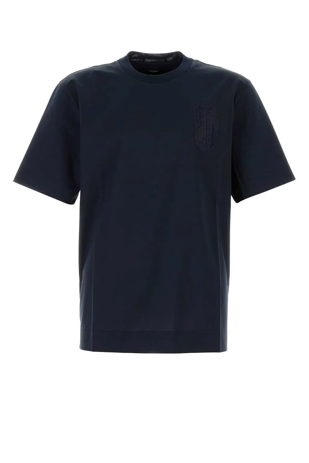Fendi Logo Detailed Crewneck T-Shirt