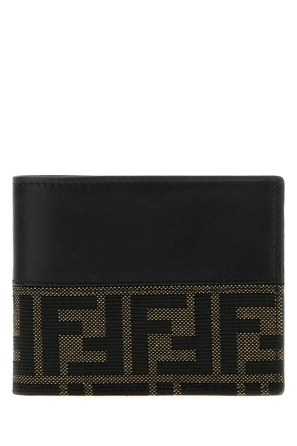 Fendi Ff Jacquard Bi-Fold Wallet