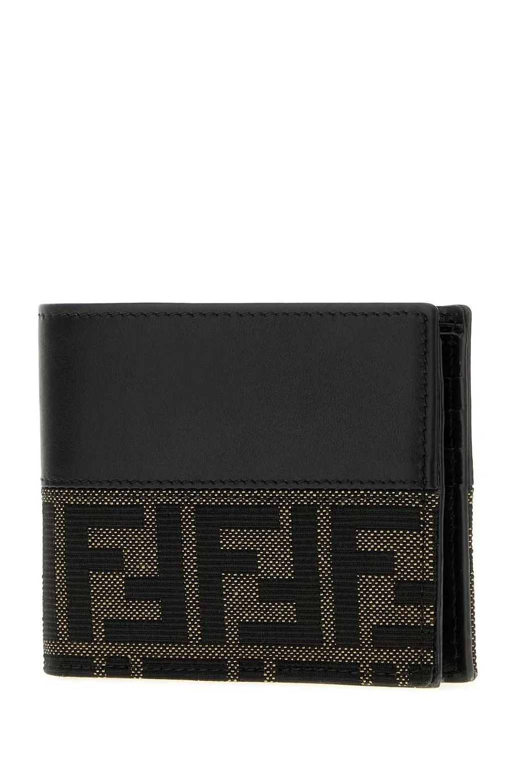 Fendi Ff Jacquard Bi-Fold Wallet
