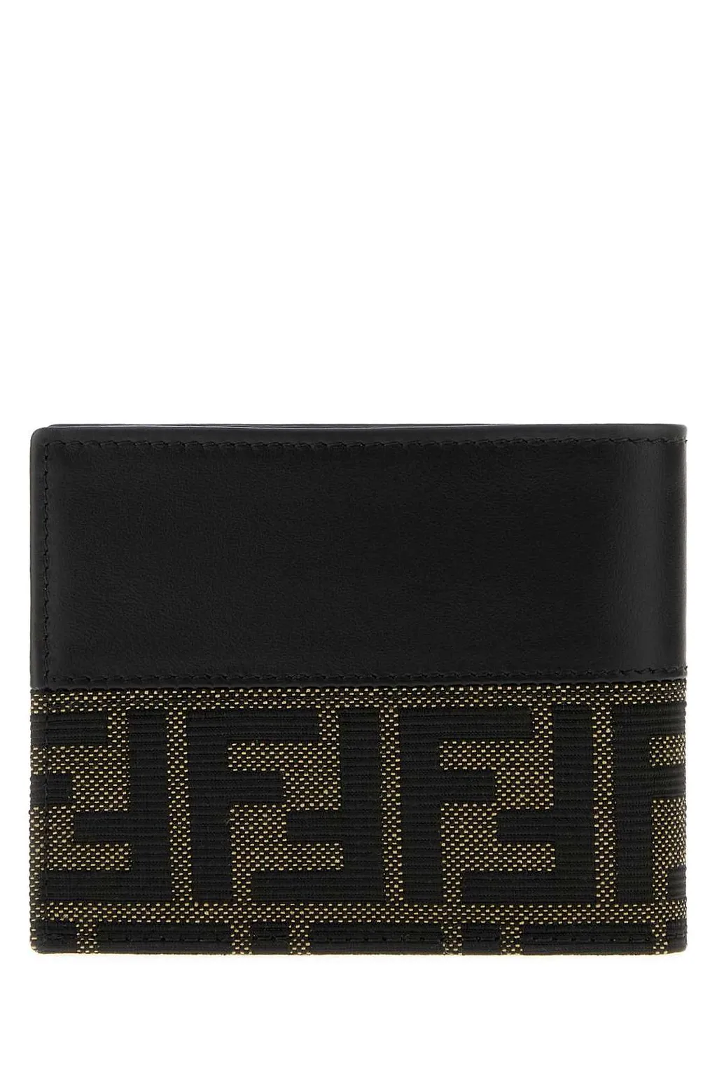 Fendi Ff Jacquard Bi-Fold Wallet