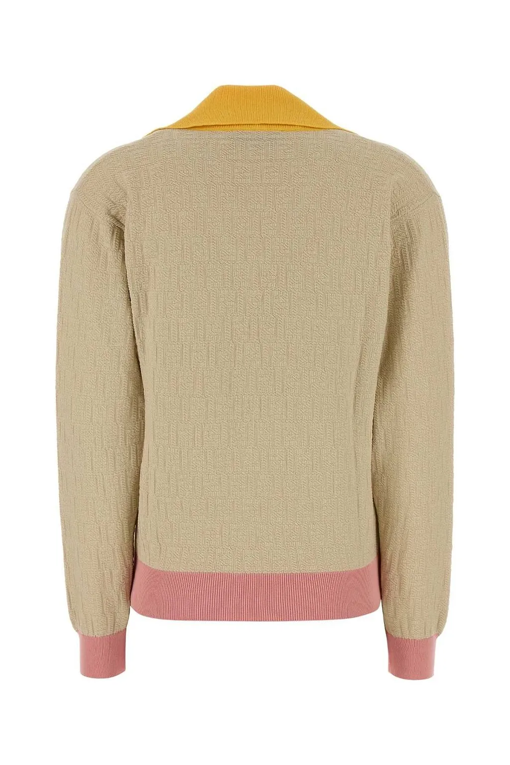 Fendi Logo Detailed V-Neck Jumper