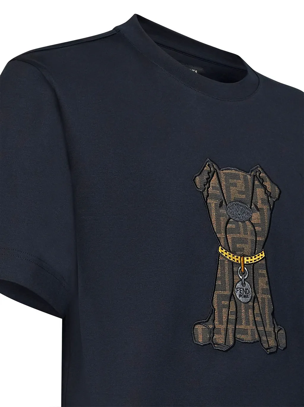 Fendi Logo Dog Crewneck T-Shirt