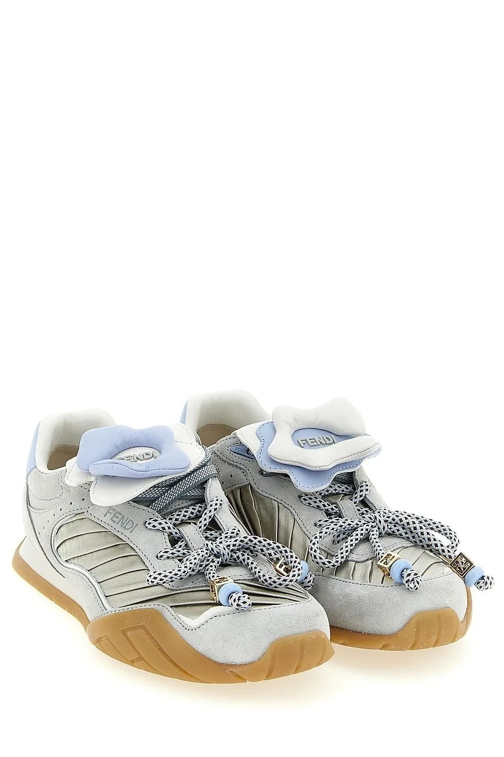 Fendi Wave Pulse Floral Tongue Sneakers