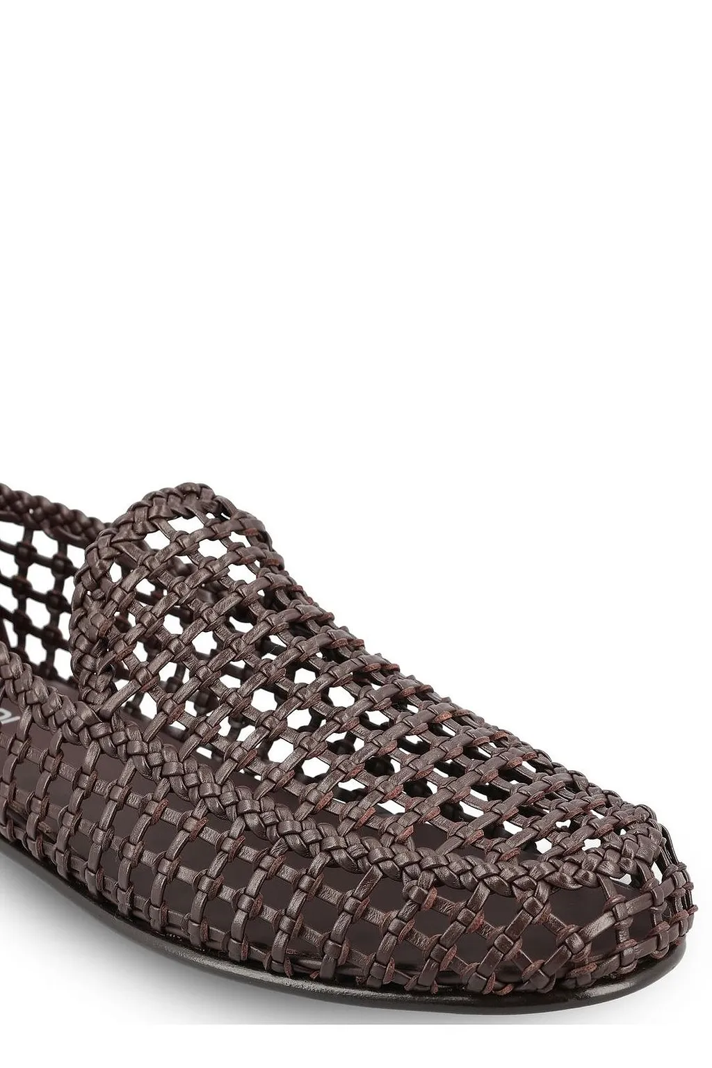 Fendi Woven Slip-On Loafers