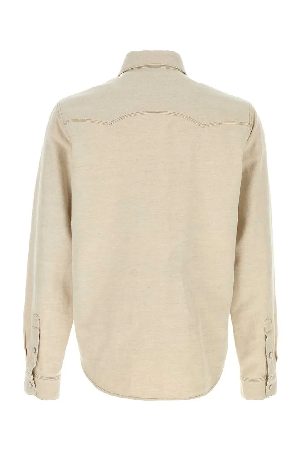 Fendi Long Sleeved Western Denim Shirt