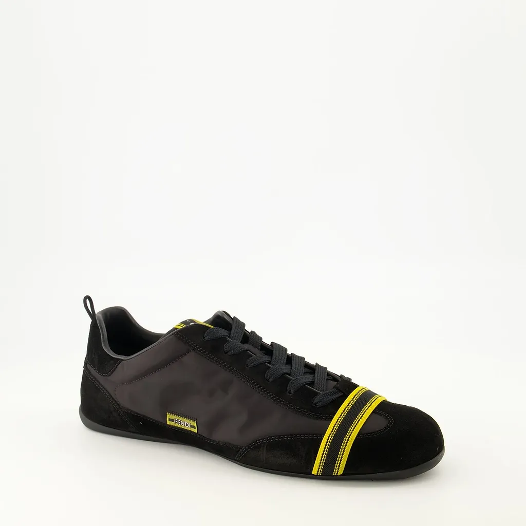 Fendi Wrap Stripe Low-Top Sneakers