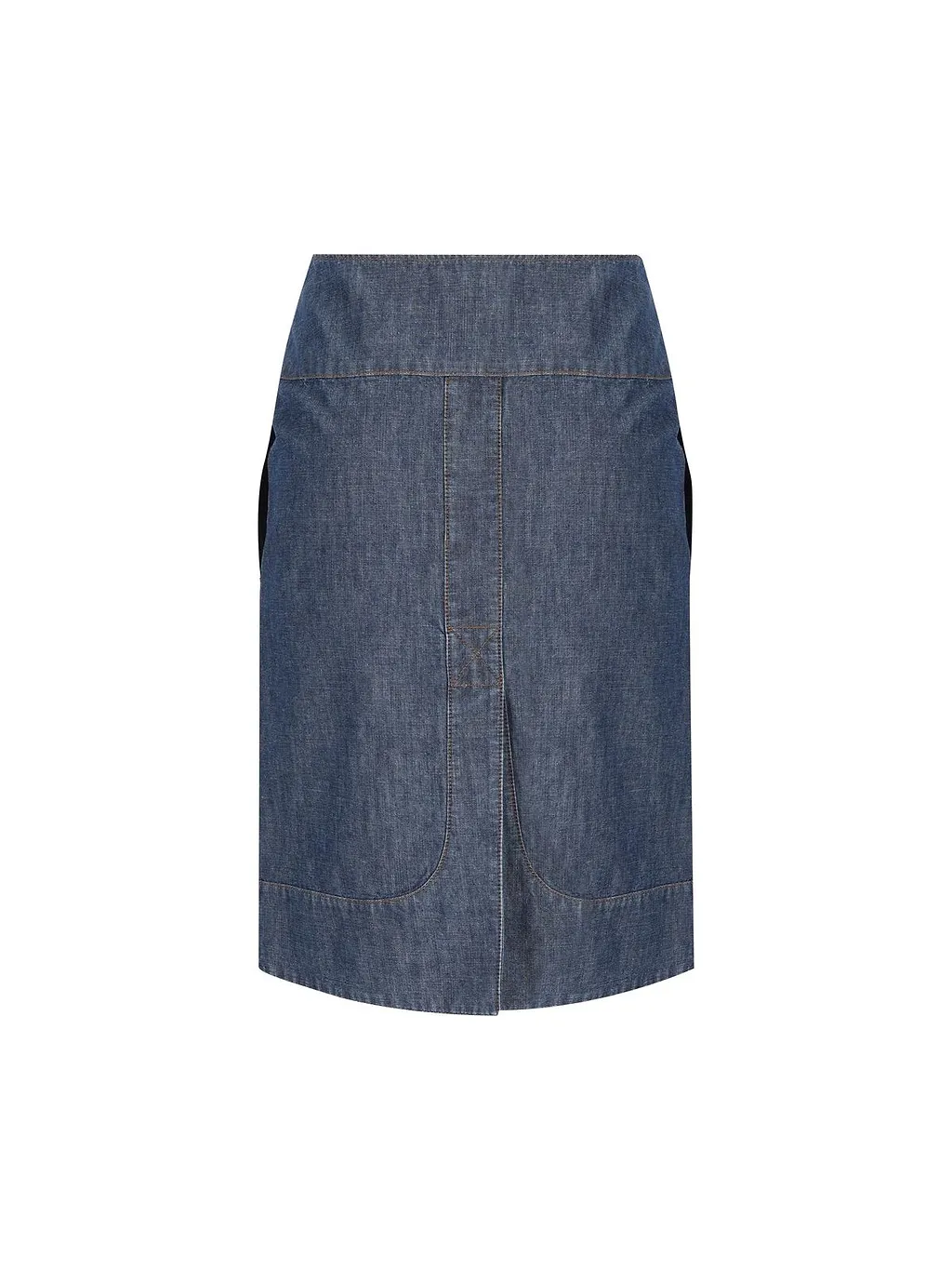 Fendi Zip Detailed Jeans Skirt