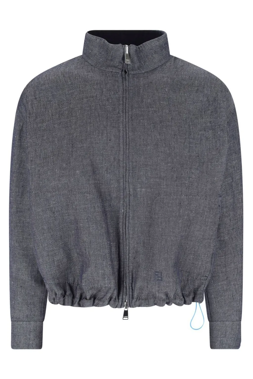Fendi Zip-Up Drawstring Hem Reversible Jacket