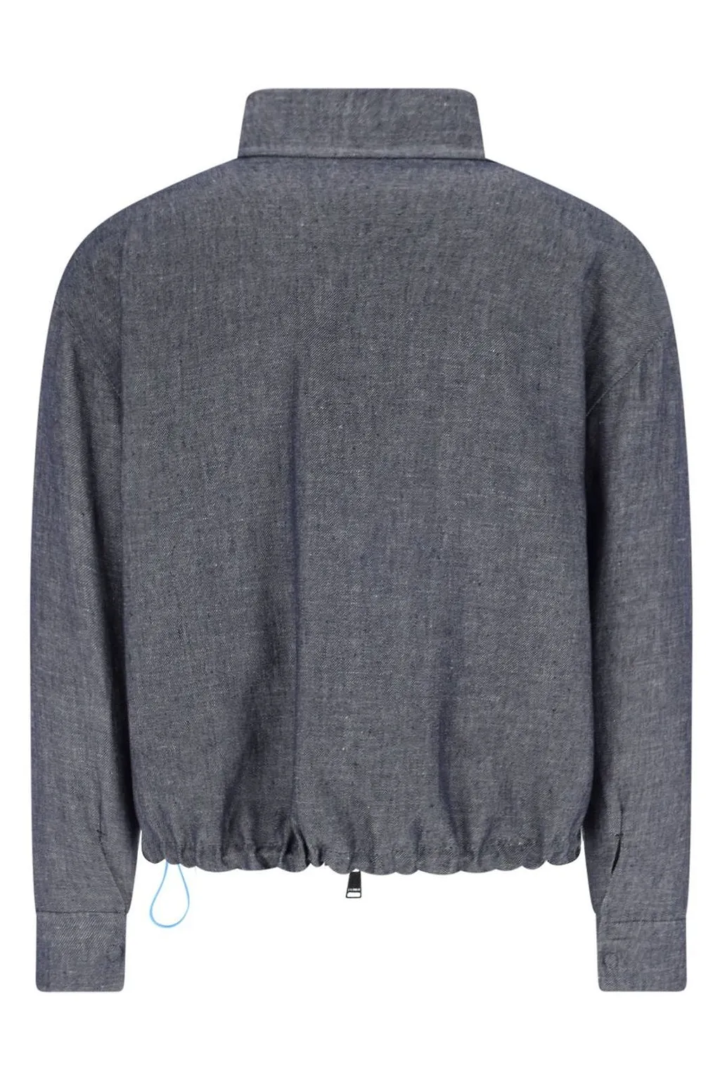 Fendi Zip-Up Drawstring Hem Reversible Jacket