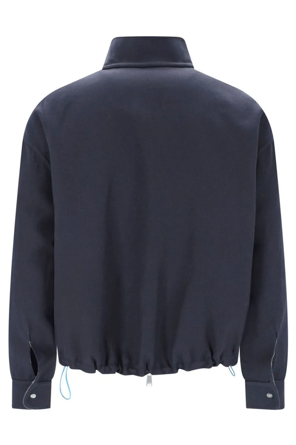 Fendi Zip-Up Drawstring Hem Reversible Jacket