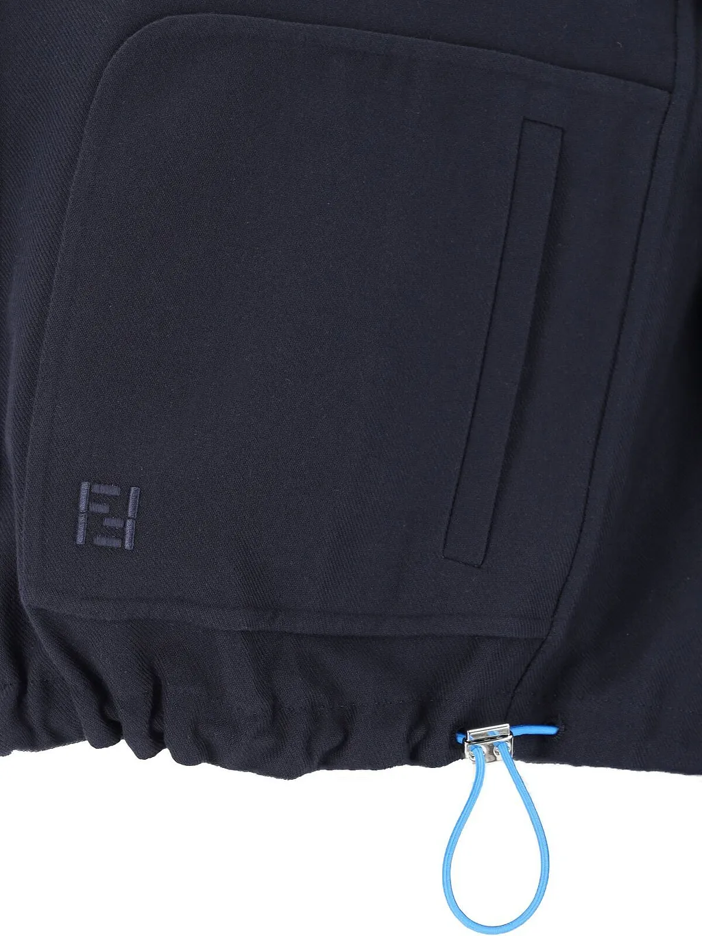 Fendi Zip-Up Drawstring Hem Reversible Jacket