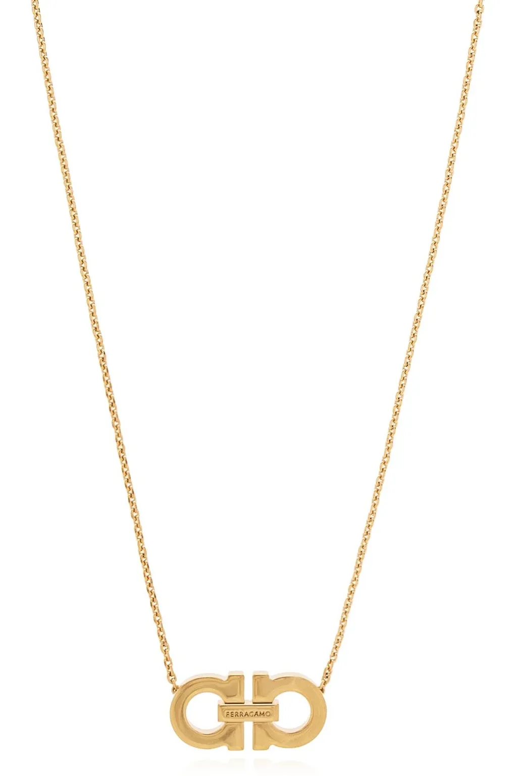 Ferragamo Gancini Charm Claw Fastened Necklace
