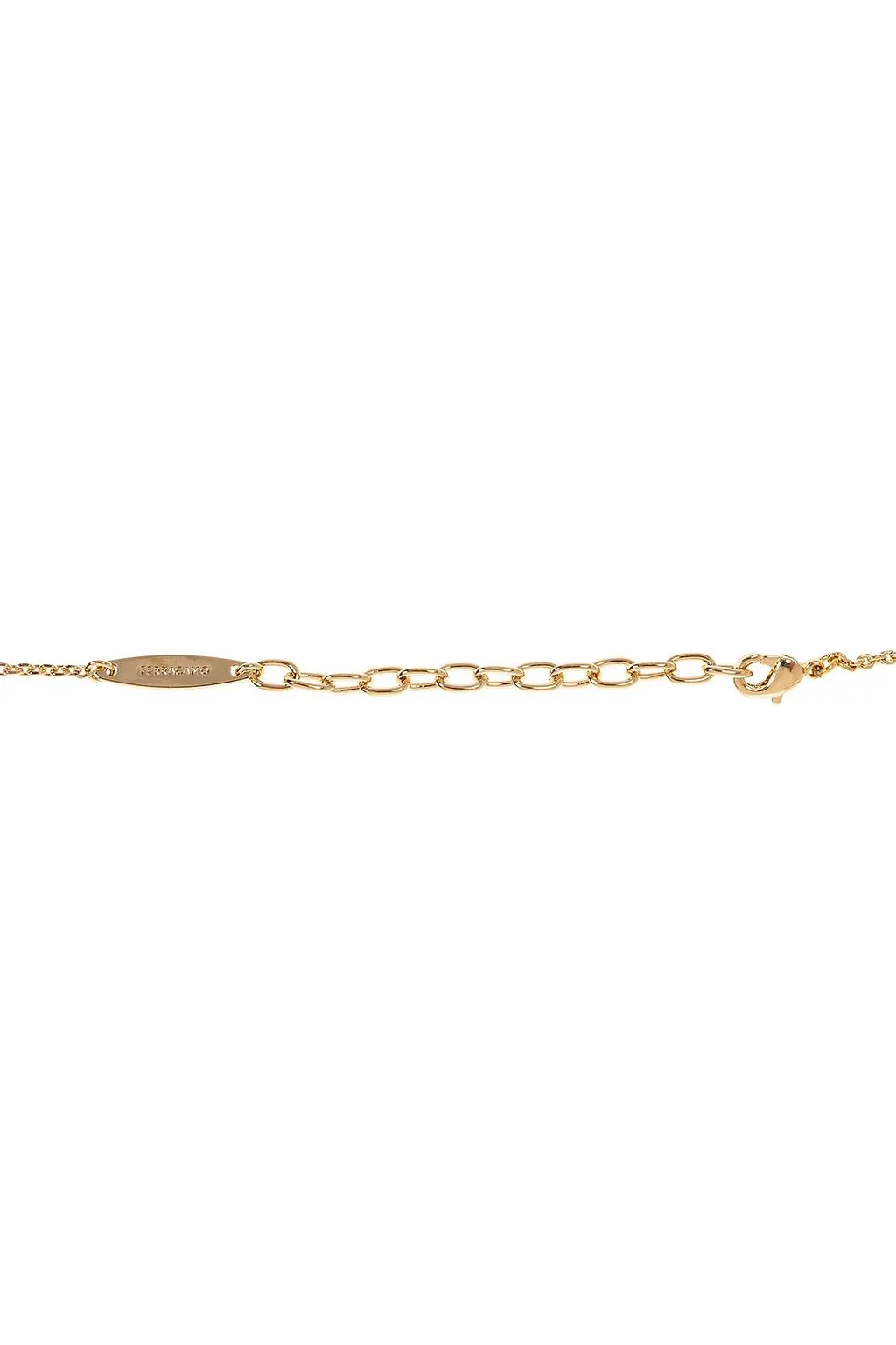 Ferragamo Gancini Charm Claw Fastened Necklace