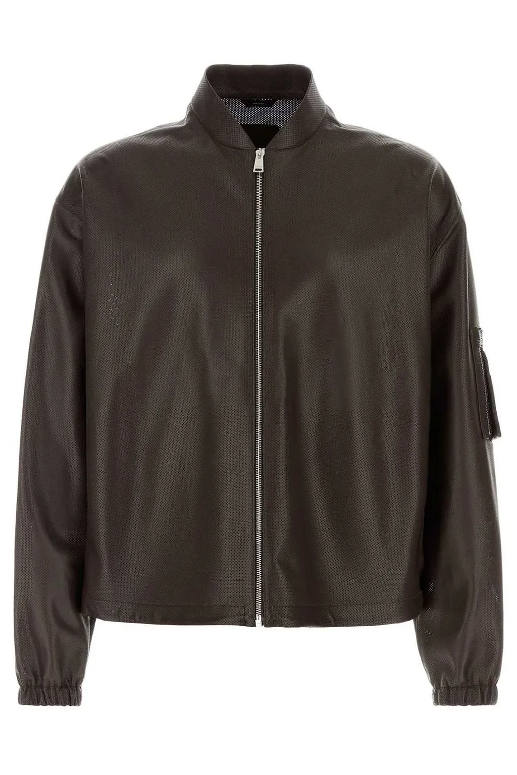 Fendi Zip-Up Leather Jacket