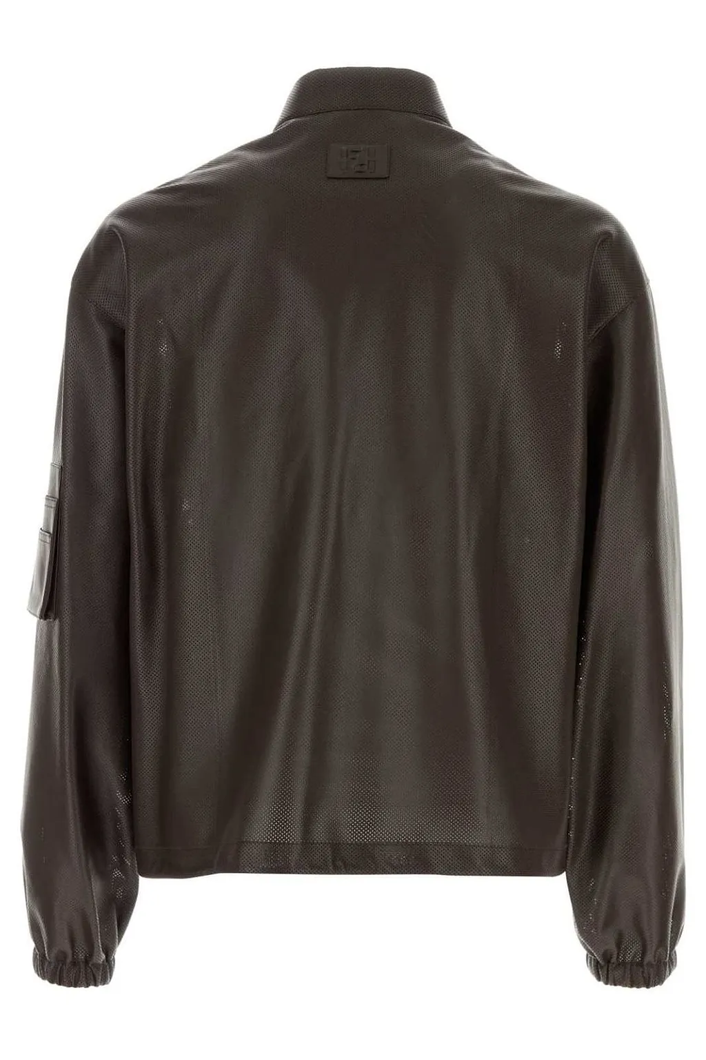 Fendi Zip-Up Leather Jacket