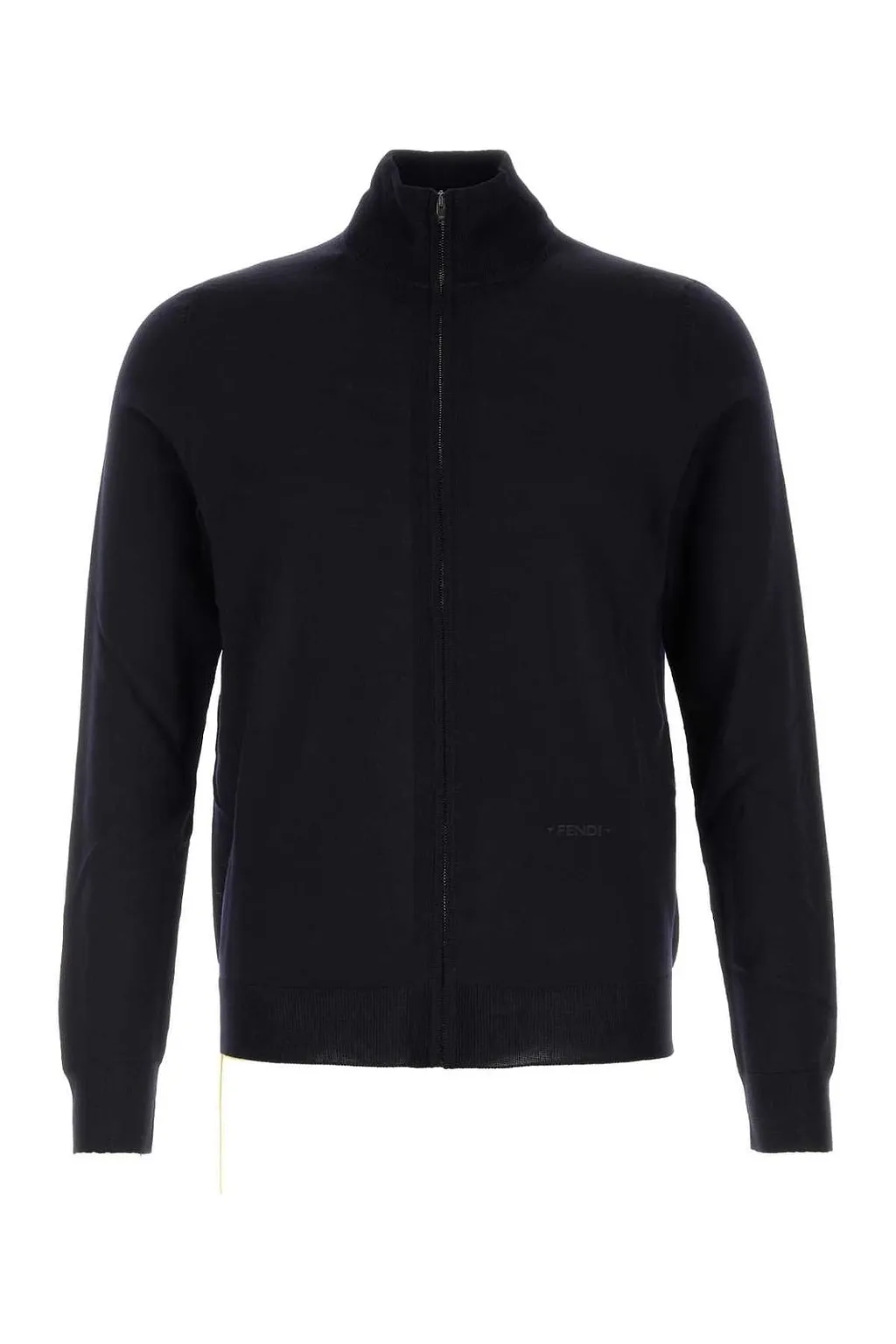 Fendi Zip-Up Stand-Collar Cardigan
