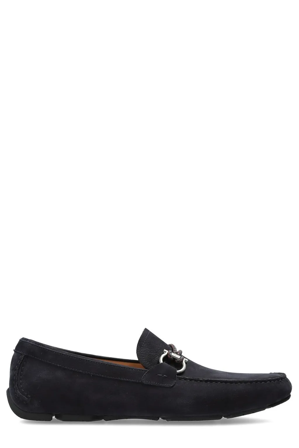 Ferragamo Gancini Ornament Driver Loafers