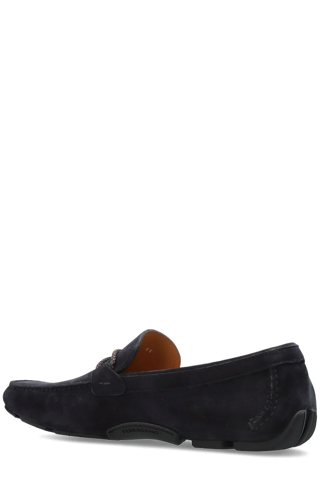 Ferragamo Gancini Ornament Driver Loafers