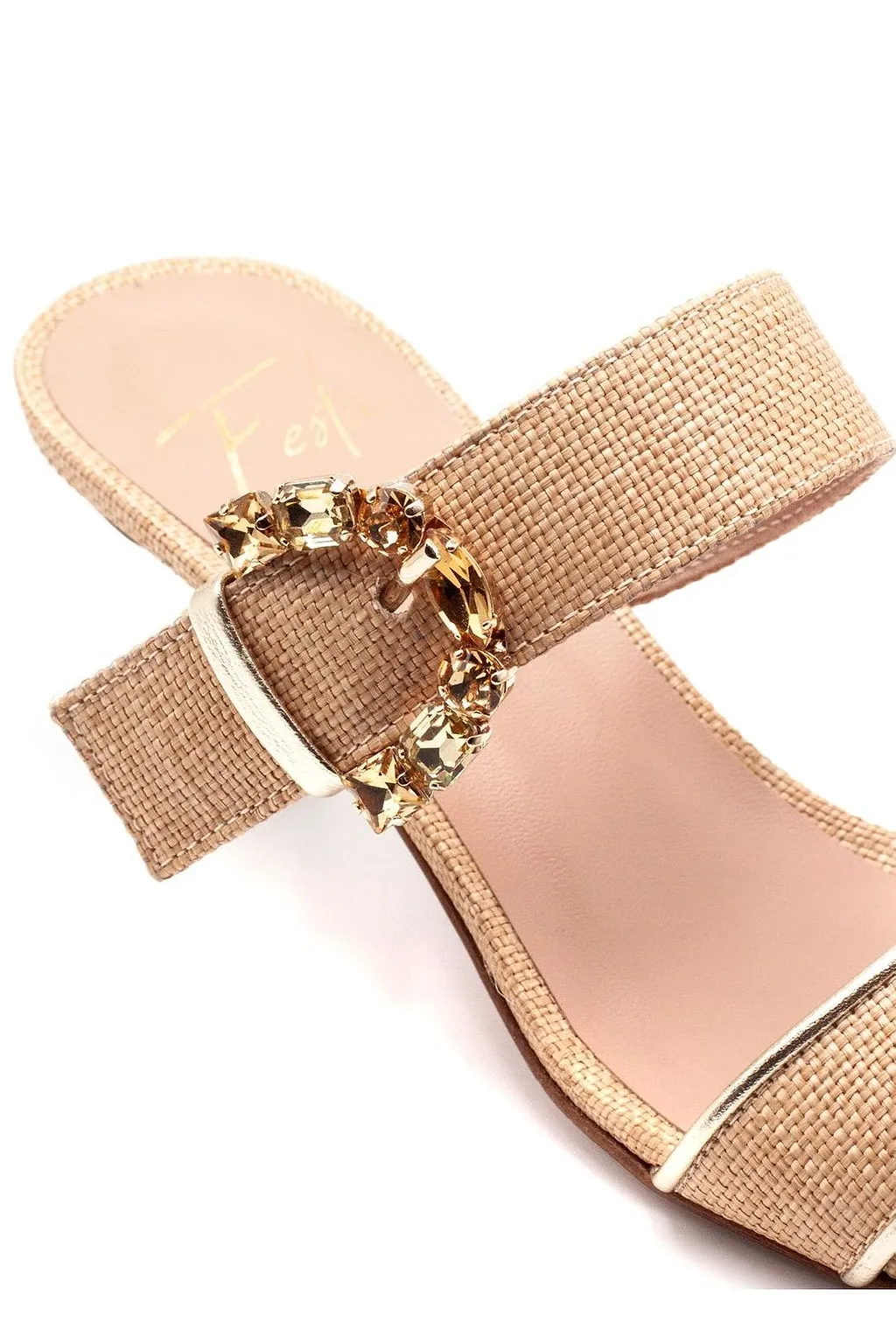 Orianna Jeweled Heeled Sandals