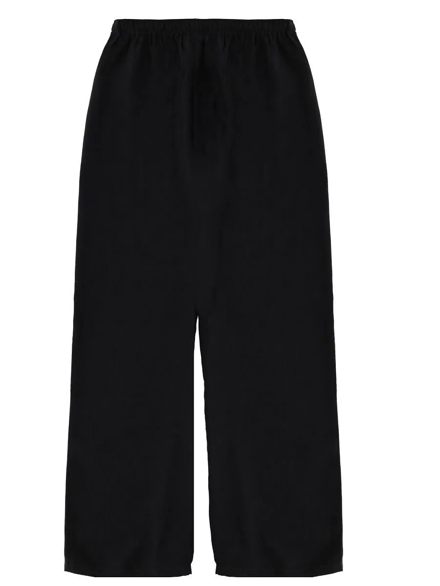 Eve Draped Wide-Leg Pants