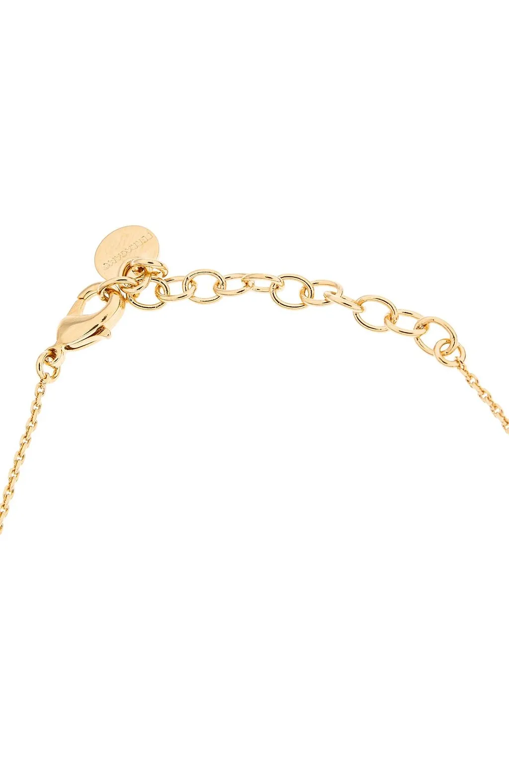 Ferragamo Bow Pendant Embellished Necklace