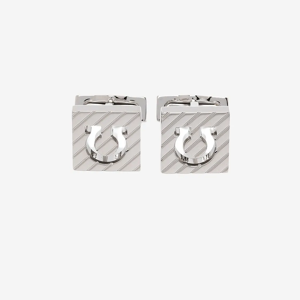 Ferragamo Gancini Square Cufflinks