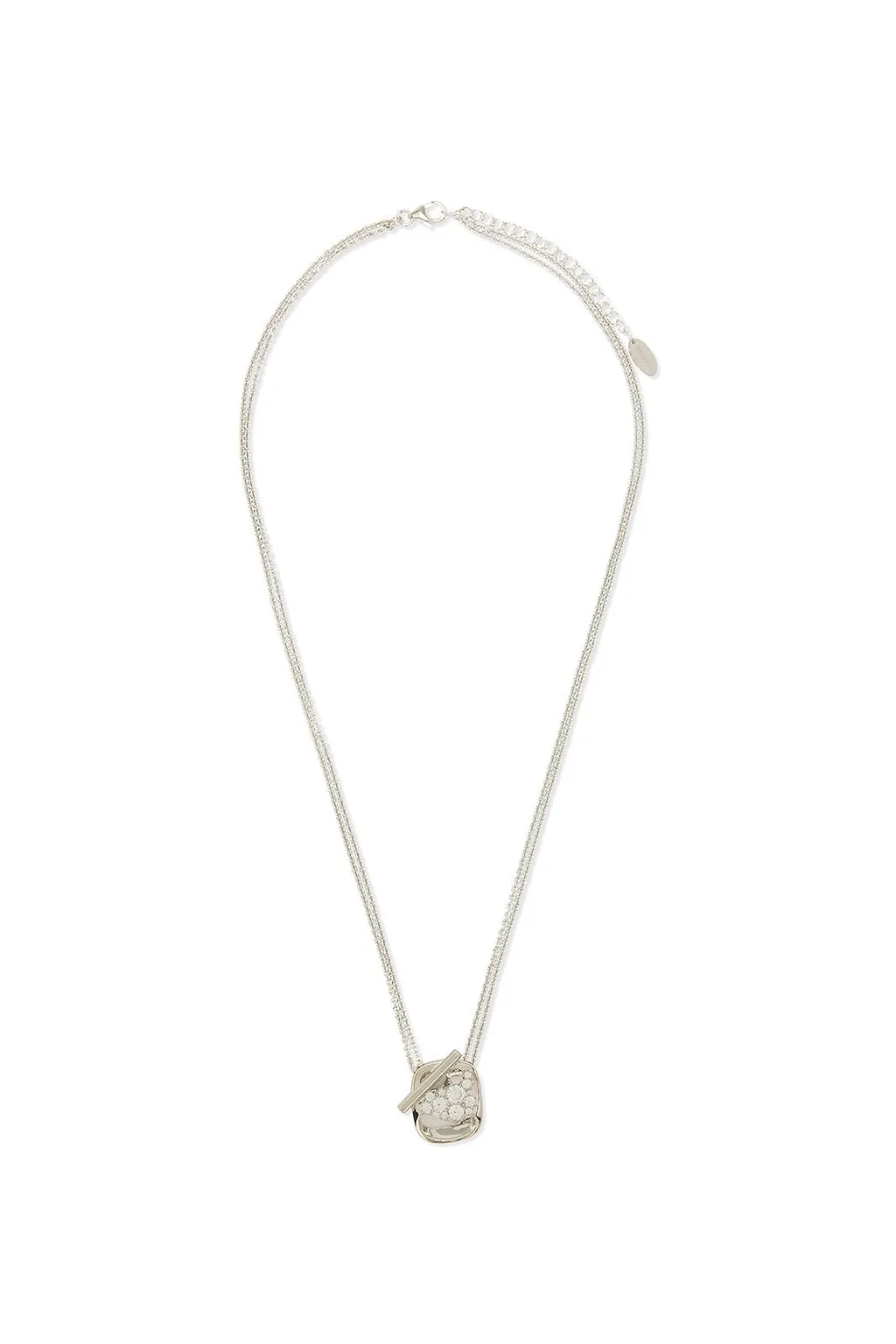 Ferragamo Crystal Pendant Necklace