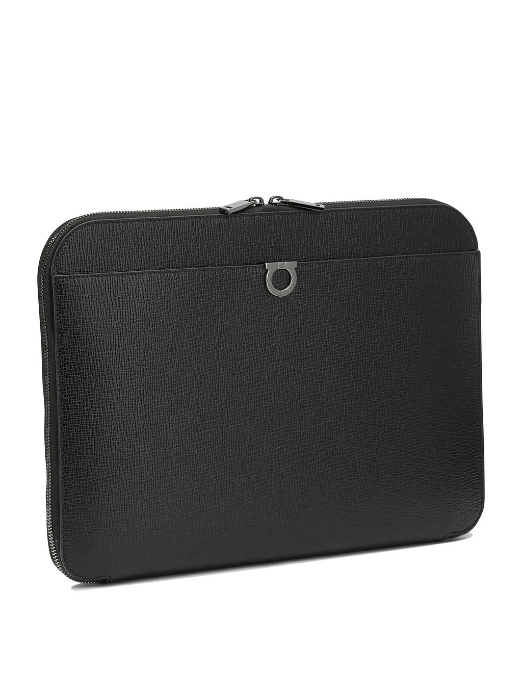 Ferragamo Gancini Zip-Around Document Holder
