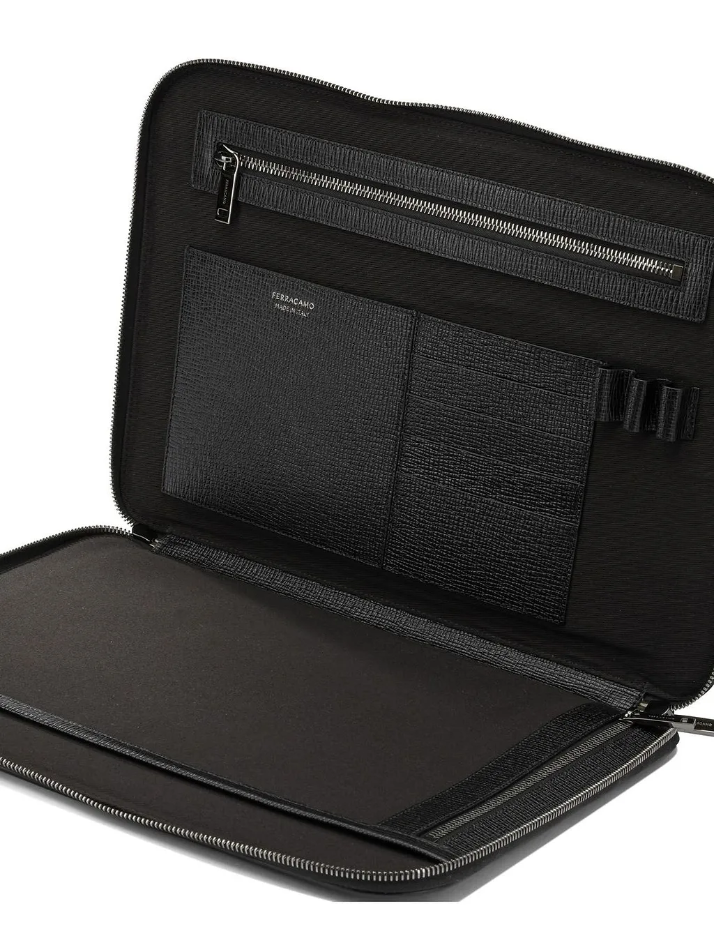 Ferragamo Gancini Zip-Around Document Holder