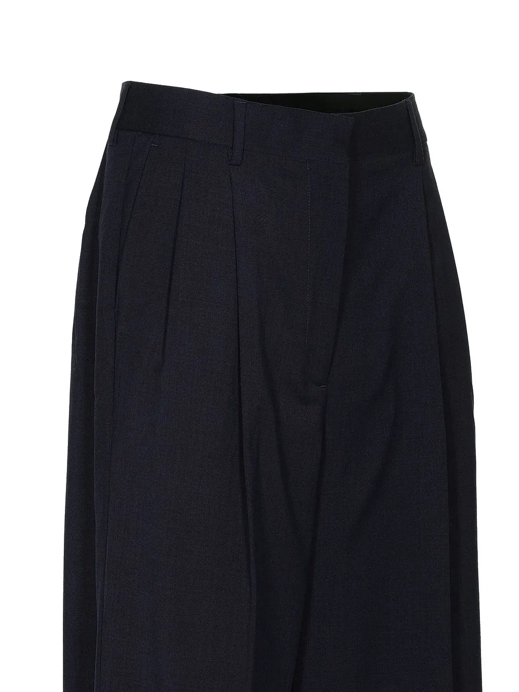 Pleated Wide-Leg Pants