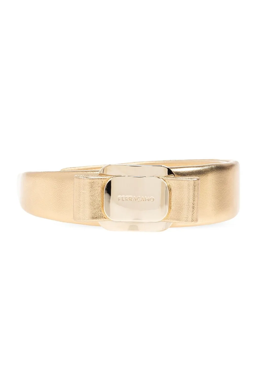 Ferragamo Logo Engraved Bow-Detailed Headband