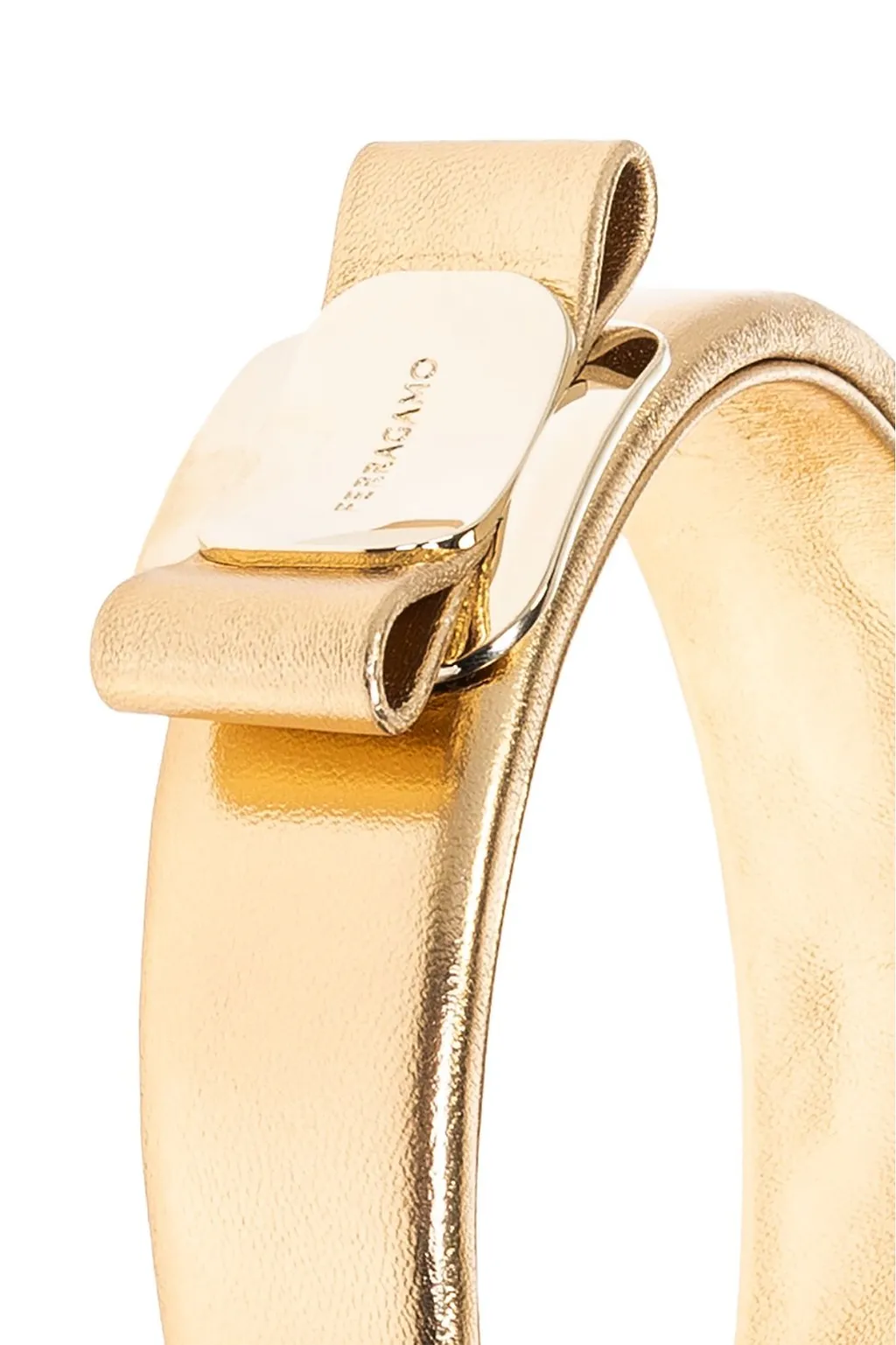 Ferragamo Logo Engraved Bow-Detailed Headband
