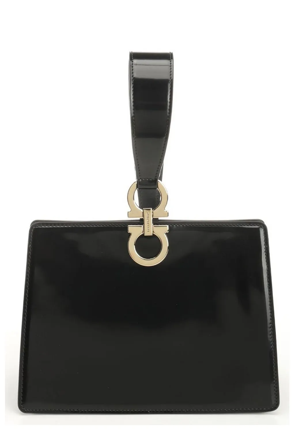 Logo Printed Wristband Clutch Bag