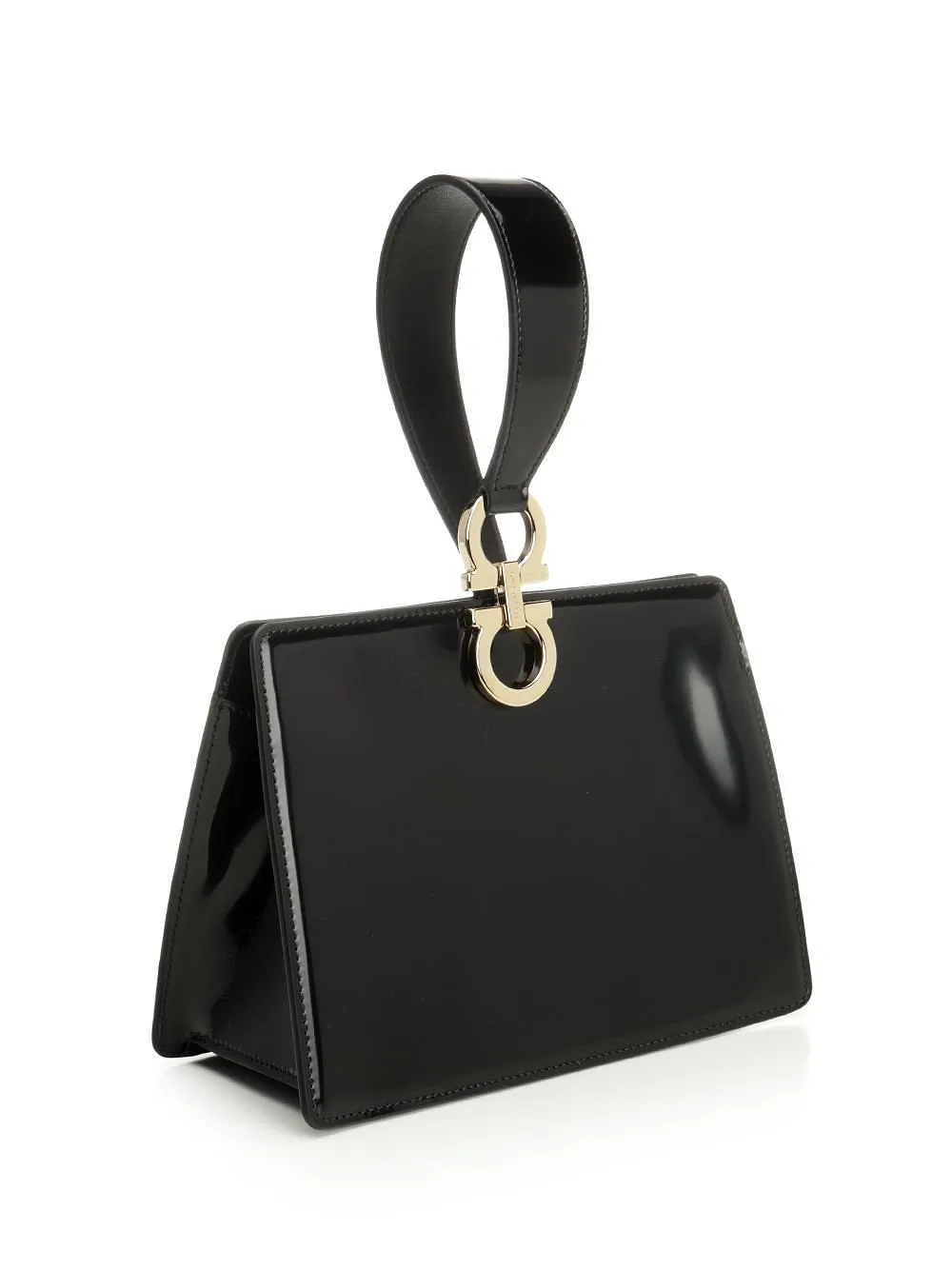 Logo Printed Wristband Clutch Bag