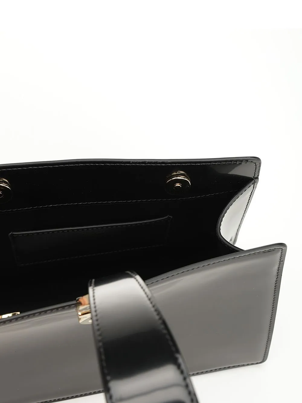 Logo Printed Wristband Clutch Bag
