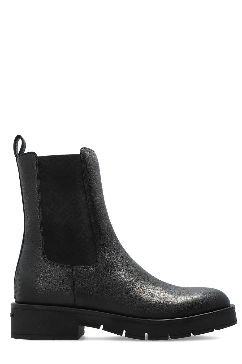 Ferragamo Monogram Jacquard Chelsea Boots