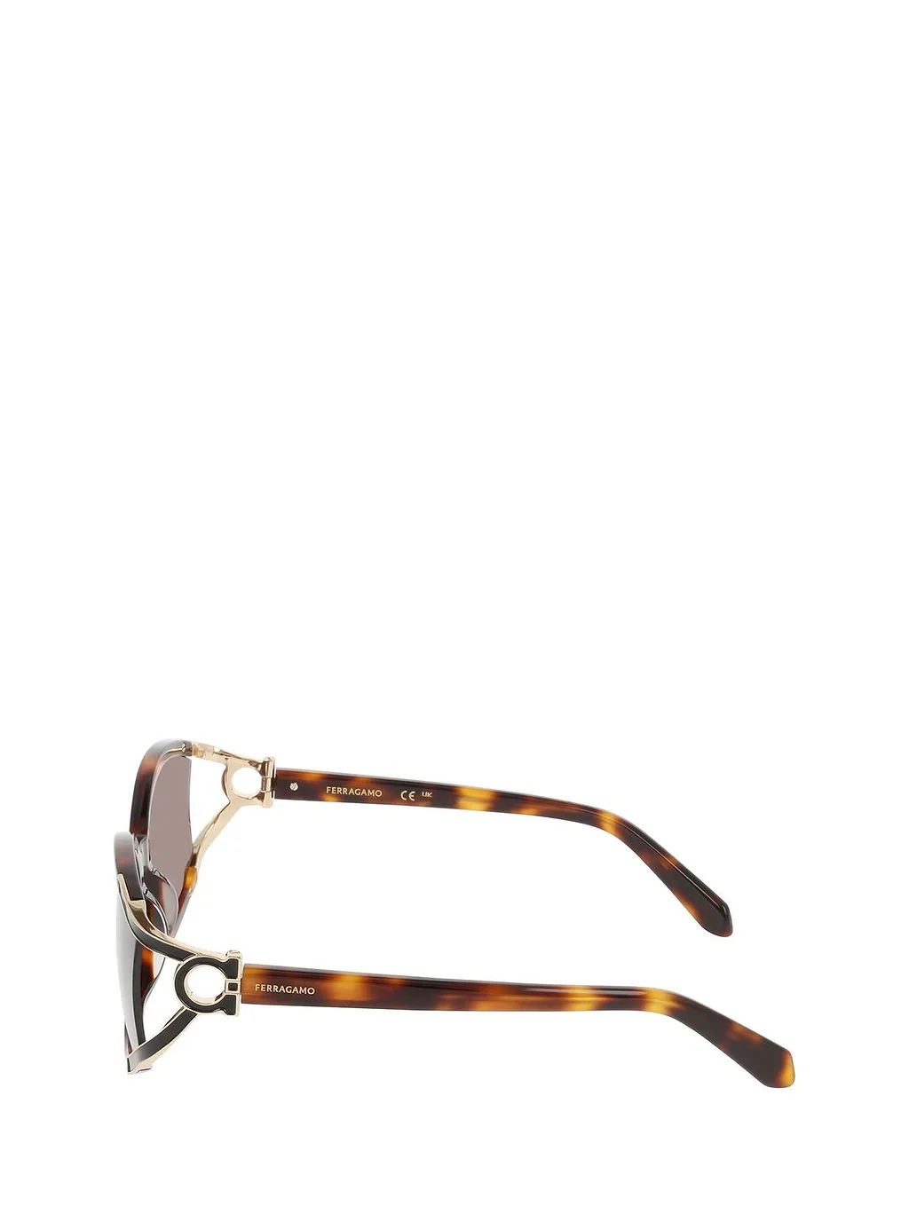 Ferragamo Eyewear Oval Frame Sunglasses