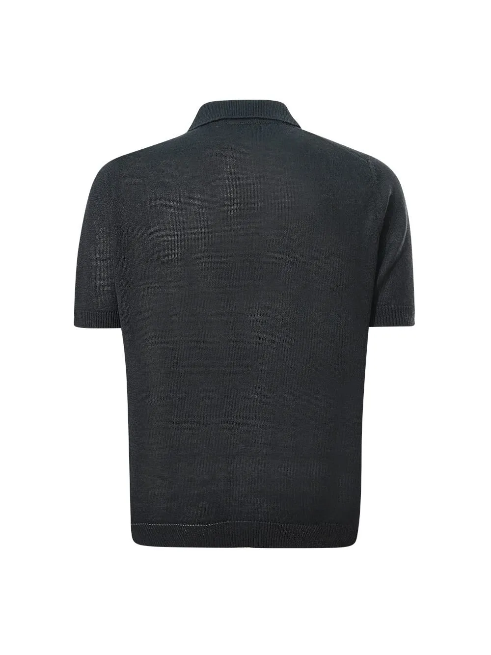 Filippo De Laurentiis Short-Sleeved Knitted Polo Shirt