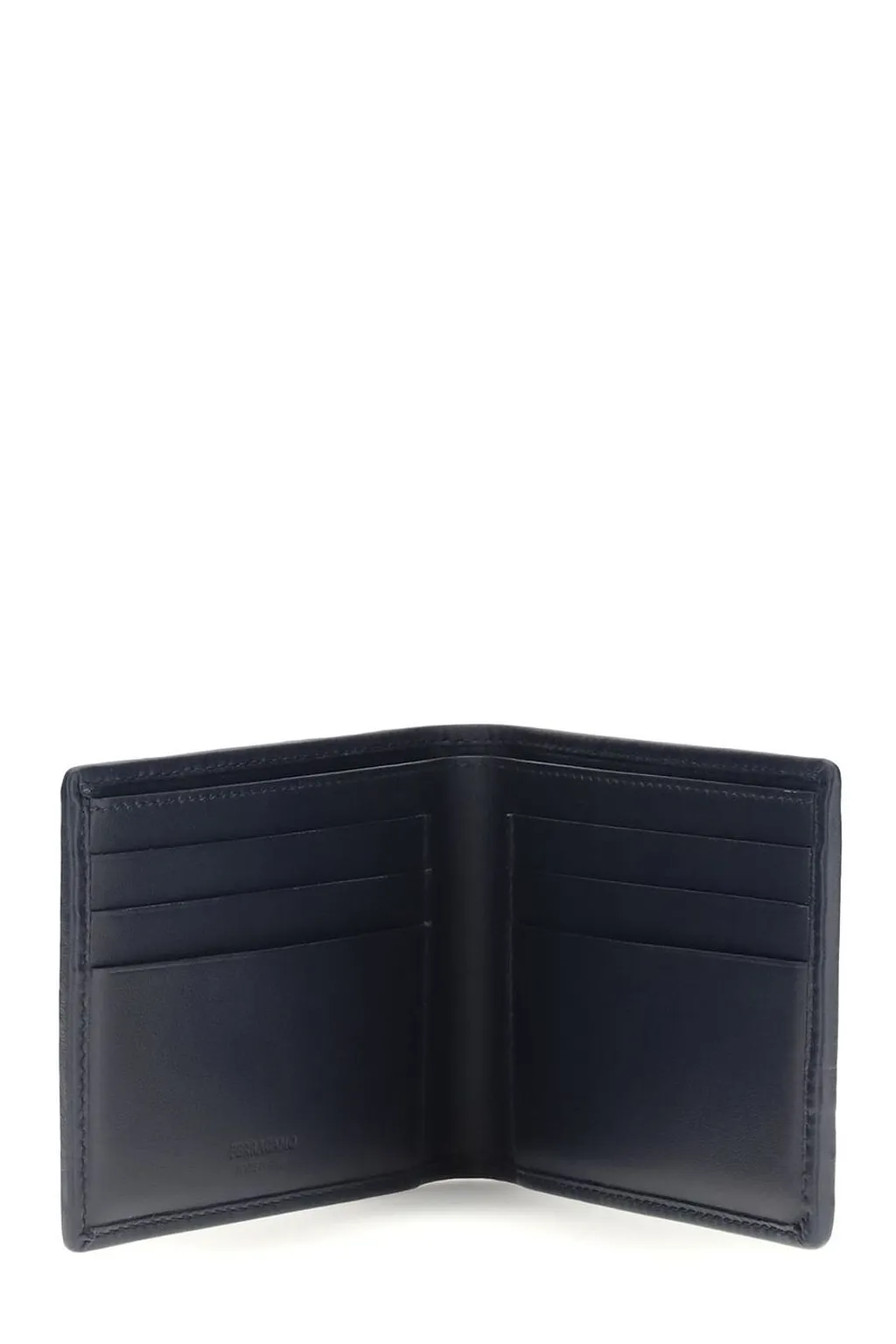 Ferragamo Thelattice Gancini Plaque Bifold Wallet