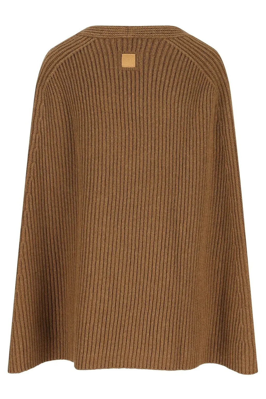 V-Neck Knitted Cape