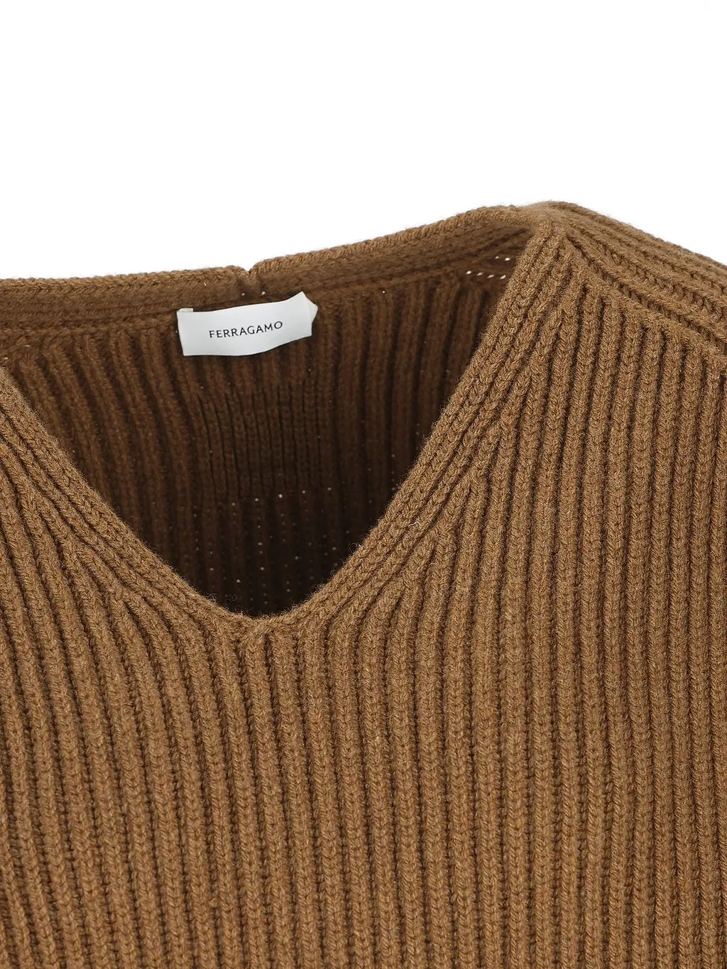 V-Neck Knitted Cape