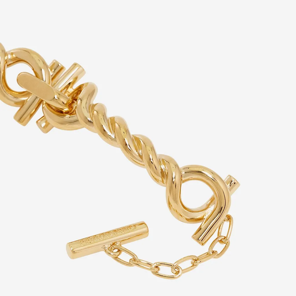 Ferragamo Twisted Chain Necklace