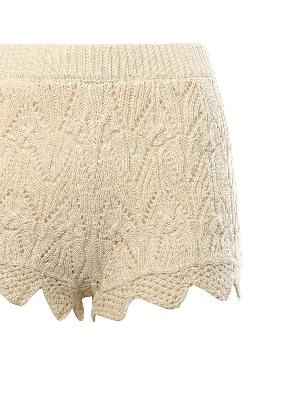 For Love & Lemons High-Waist Knit Shorts