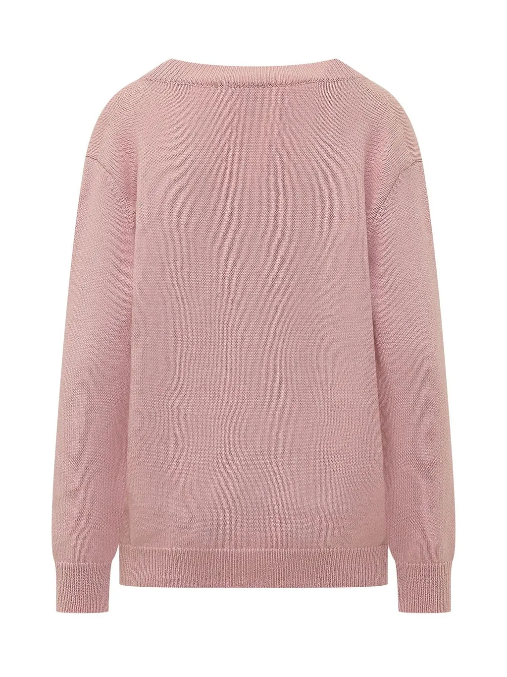Angel Patch V-Neck Knitted Sweater