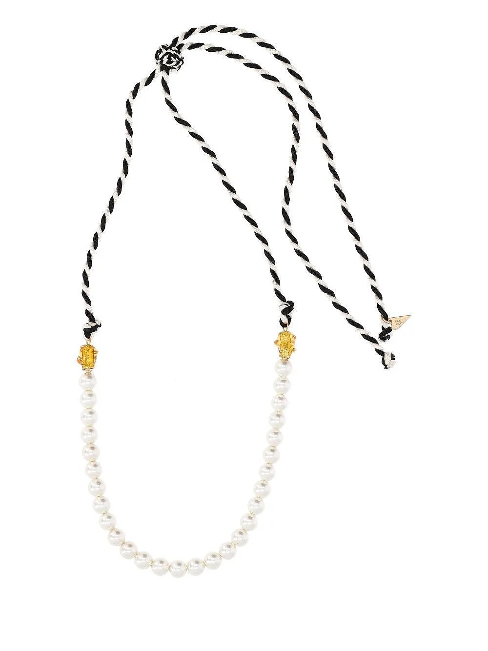 Braided Rope Bead Necklace