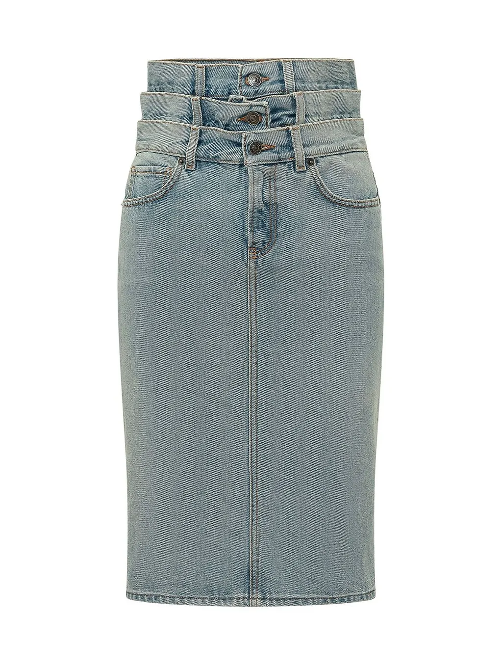 Fiorucci High-Rise Denim Midi Skirt