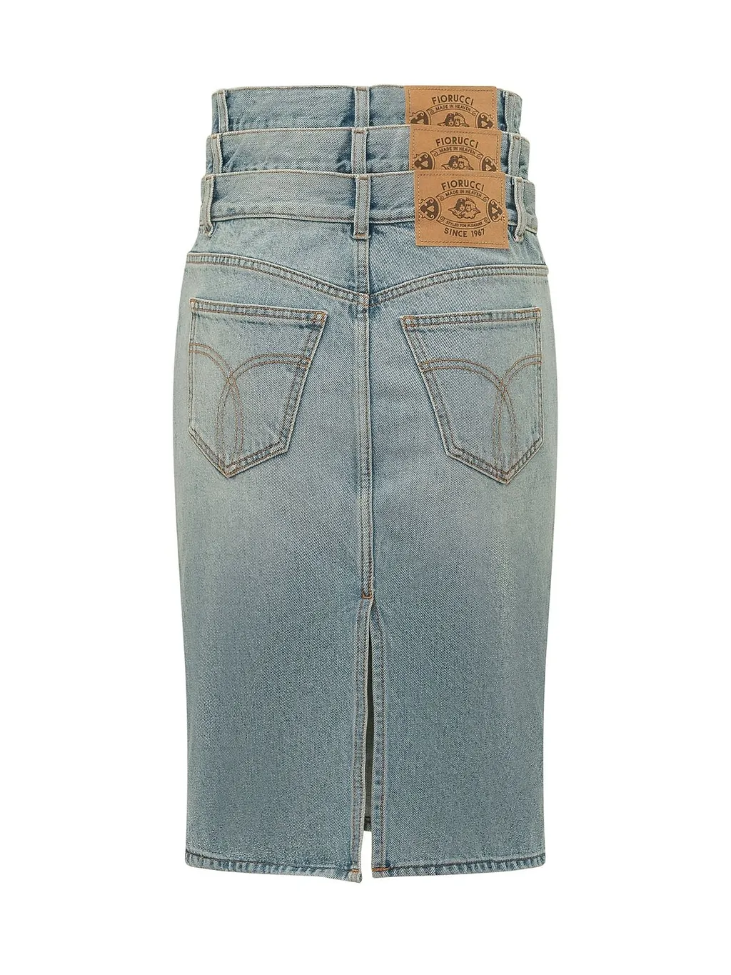 Fiorucci High-Rise Denim Midi Skirt
